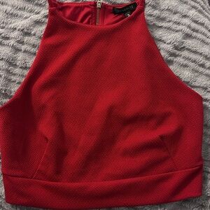 Dynamite Scarlet Crop Top
